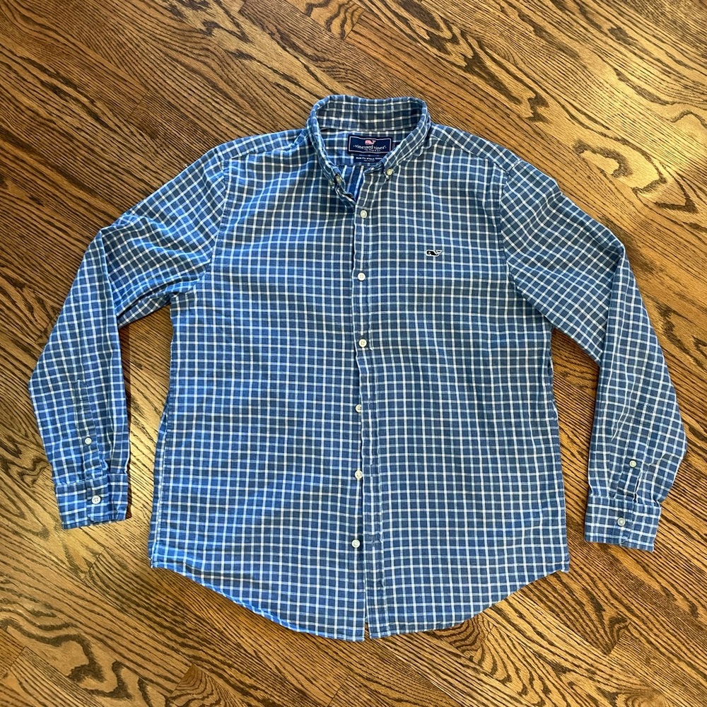 Men’s Vineyard Vines Slim Fit Button Down Shirt Size L